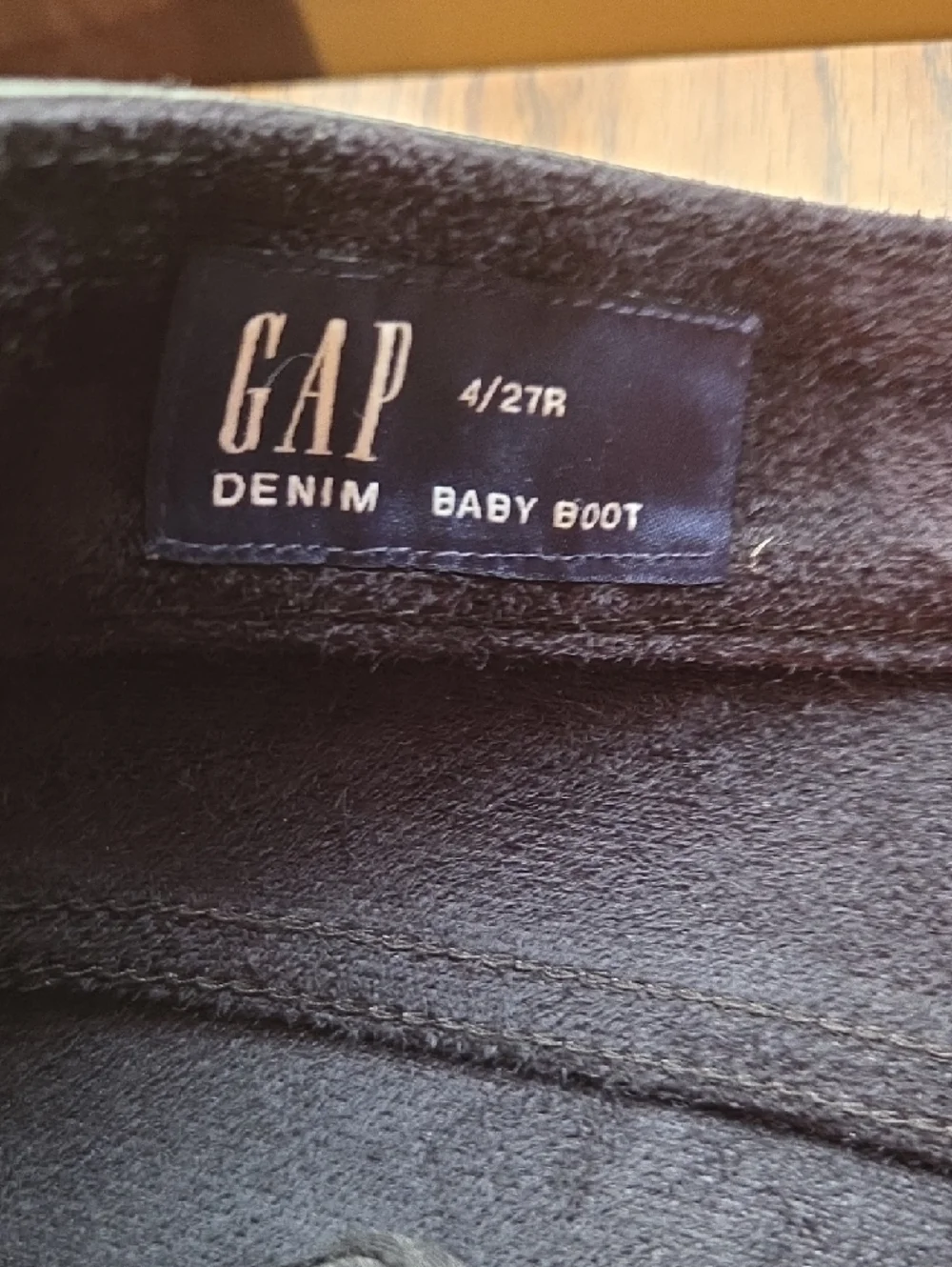 GAP Black Faux Leather Flared Jeans - Picture 3 of 4